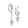 Серьги из серебра с фианитами (Арт.94026407)