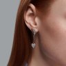 Серьги из серебра с фианитами (Арт.94026407)