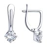 Серьги из серебра с фианитами (Арт.94-120-01648-1)