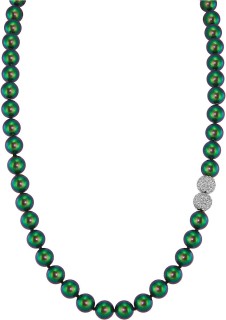 Ожерелье серебро с жемчугом и куб. цирконием «Pearl Kiss» Rivoli (арт.32L-SK-25)