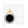 Подвеска золотая пробы 585 с агатом (Арт.51-330-00074-1)
