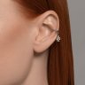 Серьга из серебра с фианитами (Арт.94170331)