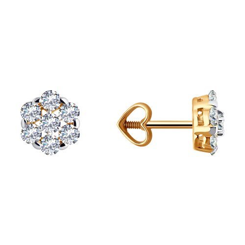 Серьги из золота с фианитами (Арт.51-122-02287-1)
