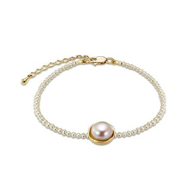 Браслет Kabarovsky (арт. 14-21320-13500) из золота 585 пробы с жемчугом — «Нежность морской нимфы»
