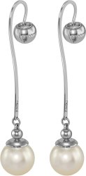 Серьги из серебра с жемчугом (Арт.aas-10-12-3-s)