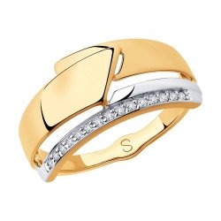 Кольцо из золота с фианитами (Арт.018244)