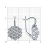 Серьги из белого золота с бриллиантами (Арт.52-220-00720-1)