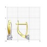 Серьги из желтого золота с фианитами (Арт.53-120-01726-1)