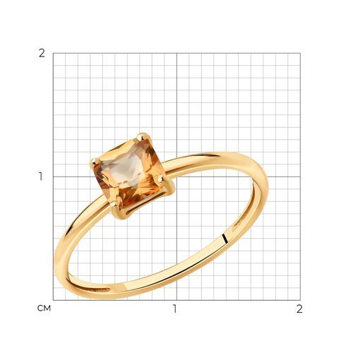 Кольцо SOKOLOV «Золотое сияние топаза» (арт. 717259) 