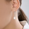 Серьги золотые пробы 585 с горным хрусталем (Арт.72-00511-3)