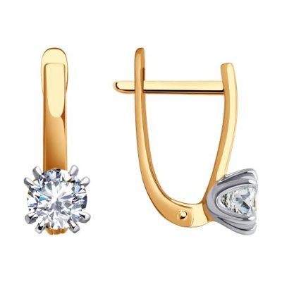 Серьги из золота с фианитами (Арт.0200172)