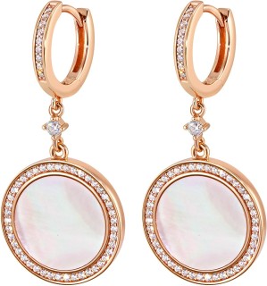 Серьги с жемчугом и кубическим цирконием «Pearl charm R» Rivoli (арт.FPO-S2-15-P-R)