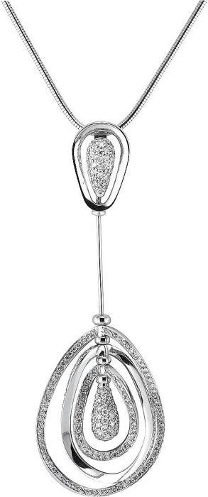 Ожерелье из белого золота с бриллиантом (Арт.pd_5153_w00)