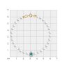 Браслет золотой пробы 585 с миксом камней (Арт.79-50019)