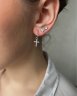 Серьги Серебряные крылья (Арт.022026711a_kubcirkonii)
