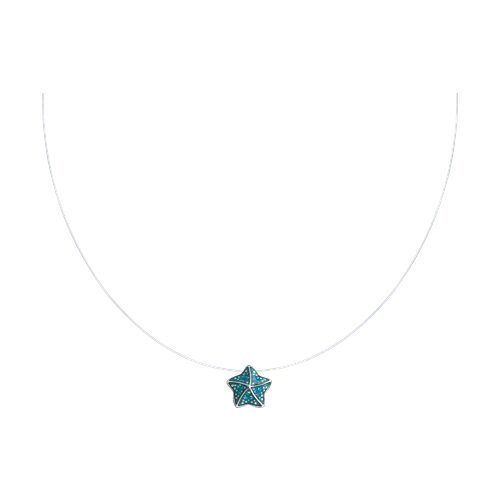 Колье из серебра с фианитами (Арт.94070638)