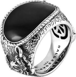 Кольцо с ониксом «Collection 30» серебро Baldessarini (арт.Y2050R/90/13)