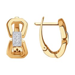 Серьги из золота с бриллиантами (Арт.1021887)