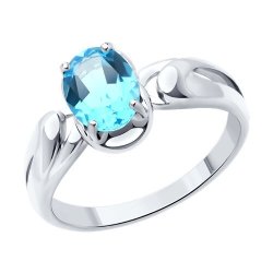 Кольцо из серебра с топазами (Арт.94-310-02682-1)