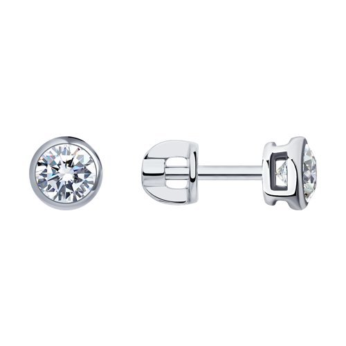 Серьги из белого золота с бриллиантами (Арт.9020033-36)