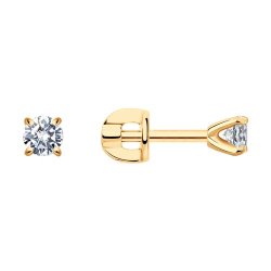 Серьги из золота с бриллиантами (Арт.1021835)