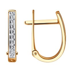 Серьги из золота с бриллиантами (Арт.1022206)