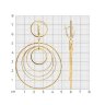 Серьги из золочёного серебра с фианитами (Арт.93-121-02032-2)