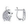 Серьги из серебра с фианитами (Арт.94-120-00983-1)
