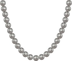 Ожерелье из серебра с жемчугом (Арт.90l-30)