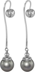 Серьги из серебра с жемчугом (Арт.aas-10-12-31-s)