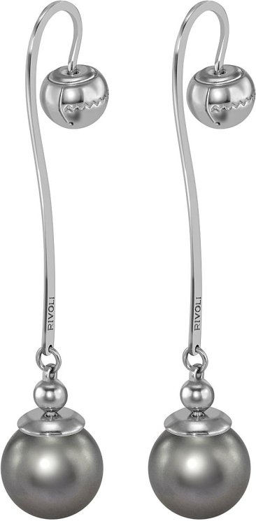 Серьги из серебра с жемчугом (Арт.aas-10-12-31-s)