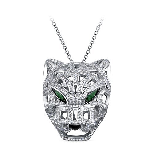 Kabarovsky • Кулон «Пантера Сияния» (арт. 6-9124-7900), серебро 925, фианиты