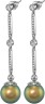 Серьги серебро с жемчугом и куб. цирконием Beautiful 26S Rivoli (арт.AAS-5-12-26-S)