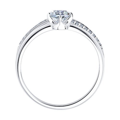 Кольцо из серебра с фианитами (Арт.94012241)