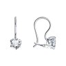 Серьги из серебра с фианитами (Арт.94020577)