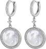 Серьги серебряные с жемчугом и куб. цирконием «Pearl charm S» Rivoli (арт.FPO-S2-15-W-S)