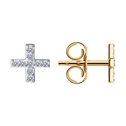 Серьги из золота с фианитами (Арт.029783)