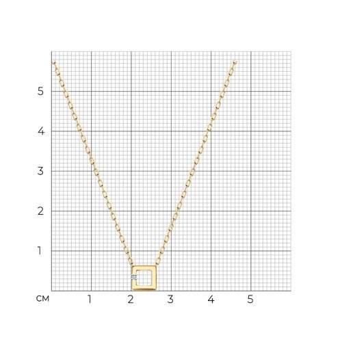 Колье из золота с фианитом (Арт.070478)