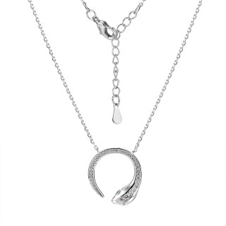 Ожерелье серебро с фианитами «Snake Smart» Fresh Jewelry (арт.CZ-N03541-X-W-NCE-X-W)