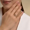 Кольцо из золочёного серебра с празиолитом «Нежная Капля» Соколов (арт.92014694)