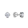 Серьги из золота с бриллиантом Русские Самоцветы (Арт.53404)
