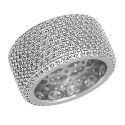 Кольцо из серебра с фианитом (Арт.cz-r02368-x-w-x-x-w)