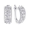 Серьги серебряные с фианитами «Spark Line» Fresh Jewelry (арт.PD-E00597-X-W-X-X-W)