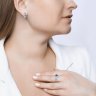 Серьги золотые пробы 585 с миксом камней (Арт.728601-3)