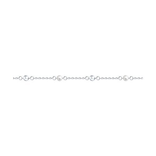 Браслет из серебра с жемчугом (Арт.94051023)