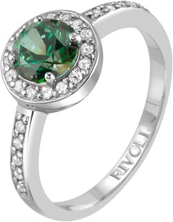 Кольцо серебряное с куб. цирконием «Love Story Emerald» Rivoli (арт.AFR-1-6-SWR-8-S)