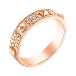 Кольцо из золота с бриллиантом (Арт.ayz5005_pinkdn_dn_pink)