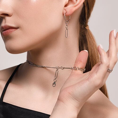 Колье из серебра (Арт.94070639)