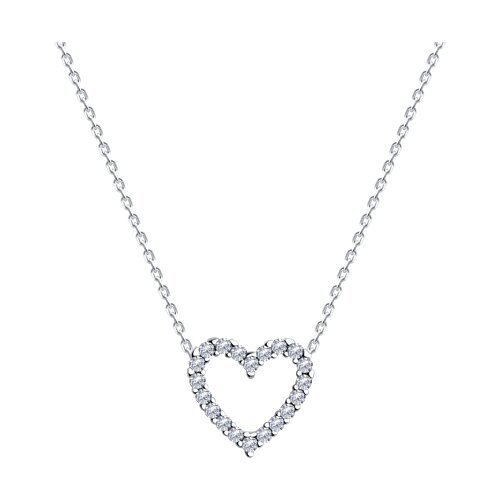 Колье из серебра с фианитами (Арт.94070747)