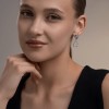 Серьги из серебра с родажем «Пластика Света» Соколов (арт.94-122-00112-1)